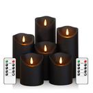 Velas cintilantes sem chama Fo32won com temporizador remoto, conjunto de 6