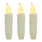 Velas cônicas com temporizador LED sem chama CVHOMEDECO Ivory 12 cm, 3 unidades Velas cônicas com temporizador LED sem chama CVHOMEDECO Ivory 12 cm, 3 unidades