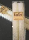 Velas cônicas de cera de abelha com glitter Gold Rush, 20,3 cm, White Lotus, kit com 2 Velas cônicas de cera de abelha com glitter Gold Rush, 20,3 cm, White Lotus, kit com 2