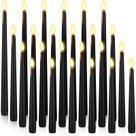 Velas cônicas de LED sem chama Rossesay com bateria de 32,8 cm a 21,8 cm