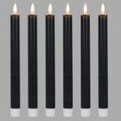 Velas cônicas Flameless Wondise Halloween com temporizador, conjunto de 6 Velas cônicas Flameless Wondise Halloween com temporizador, conjunto de 6