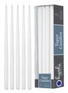 Velas cônicas Hyoola Tall, 20 cm, brancas, sem perfume, sem gotejamento, pacote com 8