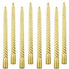 Velas cônicas Kemladio, 10 polegadas, queimando 7,5 horas, sem perfume, 8 unidades Velas cônicas Kemladio, 10 polegadas, queimando 7,5 horas, sem perfume, 8 unidades