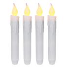 Velas cônicas sem chama CVHOMEDECO LED Drip Timer branco 17 cm