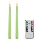 Velas cônicas sem chama CVHOMEDECO Real Wax 28 cm, pacote com 2
