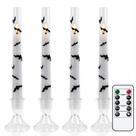 Velas cônicas sem chama GenSwin Bats LED com controle remoto de Halloween Velas cônicas sem chama GenSwin Bats LED com controle remoto de Halloween