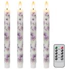 Velas cônicas sem chama Lasumora Purple Flowers com controle remoto Velas cônicas sem chama Lasumora Purple Flowers com controle remoto