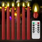 Velas cônicas sem chama PILLOBOX com controle remoto e temporizador