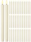 Velas cônicas sem chama Treela 28 cm Flickering LED 36 unidades em marfim Velas cônicas sem chama Treela 28 cm Flickering LED 36 unidades em marfim