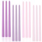 Velas cônicas sem fumaça sem perfume com gradiente roxo LPUSA de 30 cm