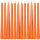 Velas cônicas Sihuida Neon Orange 10 cm, sem perfume, sem gotejamento, pacote com 12