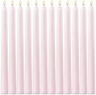 Velas cônicas Sihuida Pale Pink de 10 polegadas sem perfume (pacote com 12)