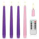 Velas de advento sem chama AFINETH Flameless 9,6 cm Real Wax