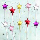 Velas de Aniversário Kemladio - Formato de Coração e Estrela (10 Unidades)