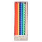 Velas de aniversário Meri Meri Twisted Long de 7 cm (pacote com 16)