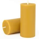 Velas de cera de abelha MOSROAD Pillar 2x10cm 70h Burn Time, 2 pacotes