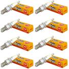 Velas de ignição NGK V-Power Stock 2771 Nickel Core Tip UR5 (8 unidades)