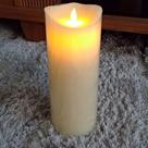 Velas De Led Gigante Parafina Chama Viva - Altura 30 Cm