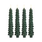 Velas De Natal LED Verdes 2pçs/4pçs, Velas Sem Chama Com Efeito 3D Para Decoração De Casa
