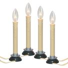 Velas elétricas para janelas GOOTHY de 7 polegadas com base de ferro de ameixa preta Velas elétricas para janelas GOOTHY de 7 polegadas com base de ferro de ameixa preta
