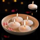 Velas flutuantes Ashlux White 8 cm, pacote com 36, 10 horas de tempo de queima