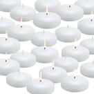 Velas flutuantes flamecan 3" brancas sem perfume (pacote com 24)