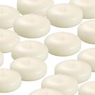Velas flutuantes KNOURT, pacote com 36, cera marfim sem perfume e sem gotejamento Velas flutuantes KNOURT, pacote com 36, cera marfim sem perfume e sem gotejamento