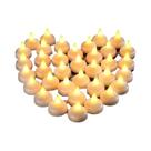 Velas Flutuantes LED 12-48pcs, Luzes De Chá Sem Chama Com Efeito De Piscar Para Banheira, Piscina,