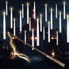 Velas flutuantes LUSHARBOR, pacote com 10, Halloween LED Taper