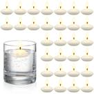 Velas flutuantes Nuanchu, 30 unidades, 3,8 cm, brancas sem perfume