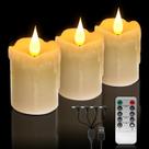 Velas LED ALED LIGHT Recarregáveis Sem Chama Branco Quente