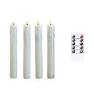 Velas LED Curtas Sem Chama De 7 Polegadas, Pacote Com 2, 3 Ou 4, Com Controle Remoto, Velas De Natal