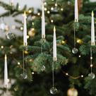 Velas LED de Natal LUSHARBOR, pacote com 10 unidades, controle remoto sem chama