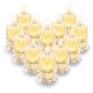 Velas Led Decorativas Bateria Eletronica Transparente Kit 12