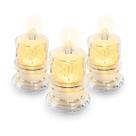 Velas Led Decorativas Bateria Eletronica Transparente Kit 3 Velas Led Decorativas Bateria Eletronica Transparente Kit 3