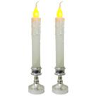 Velas Led Natalinas Jogo C/ 2 - Tipo Castiças 25cm - Chama Oscilante. Velas Led Natalinas Jogo C/ 2 - Tipo Castiças 25cm - Chama Oscilante.