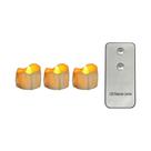 Velas LED Operadas Por Bateria, Pacote Com 3/6/12, Controle Remoto, Luzes De Chá Mini Sem Chama,