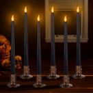 Velas LED sem chama Alphatool Halloween Black, 6 pacotes