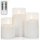 Velas LED sem chama ANGELLOONG brancas com temporizador remoto