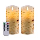 Velas LED sem chama Biyanuo 3D Wick com conjunto de controle remoto de 2
