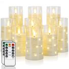 Velas LED sem chama Homemory, 9 unidades com luzes de fada