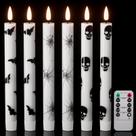 Velas LED sem chama Lamp Wondise Halloween 3D Wick 28cm Velas LED sem chama Lamp Wondise Halloween 3D Wick 28cm