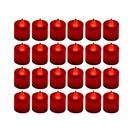 Velas LED sem chama para luzes de chá LANKER Flickering Red (pacote com 24)