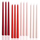 Velas LPUSA, 30 cm, gradiente vermelho, cônico, conjunto de 12 Velas LPUSA, 30 cm, gradiente vermelho, cônico, conjunto de 12