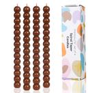 Velas LPUSA Brown Spiral Taper 25,5 cm, 4 unidades sem perfume Velas LPUSA Brown Spiral Taper 25,5 cm, 4 unidades sem perfume
