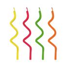 Velas para bolo espiral festa aniversario cores variadas