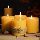 Velas Pillar de cera de abelha ginitiri Natural 100% Pure 200h Burn