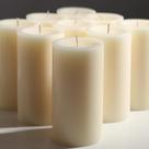 Velas Pillar MOSROAD Ivory 2,8 x 6 polegadas servidas à mão (pacote com 12)