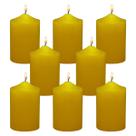 Velas Pillar Yusevot Outdoor Citronella 5x7cm 24h Amarelo x8