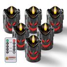 Velas sem chama Homemory Black Real Wax LED Votive